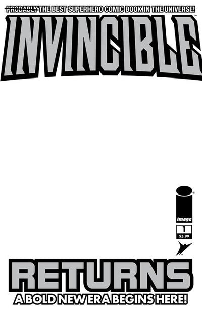 INVINCIBLE RETURNS FACSIMILE EDITION - CVR D BLANK SKETCH VAR #1