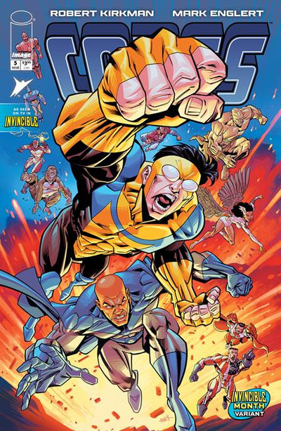 INVINCIBLE UNIVERSE CAPES - CVR F MARK ENGLERT INVINCIBLE TEAM UP VAR #5