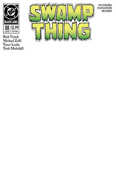 SWAMP THING 1989 #1 (OF 4) CVR C BLANK CARD STOCK VAR (MR)
