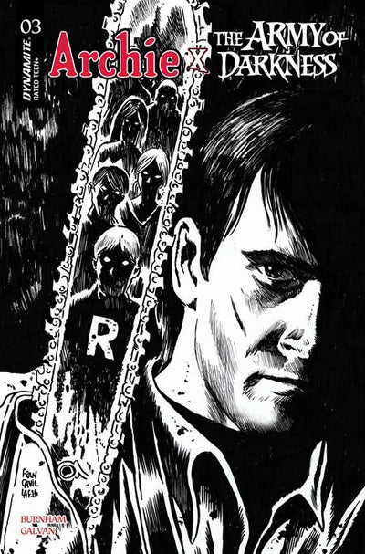 ARCHIE X ARMY OF DARKNESS #3 CVR M FRANCESCO FRANCAVILLA LINE ART VAR