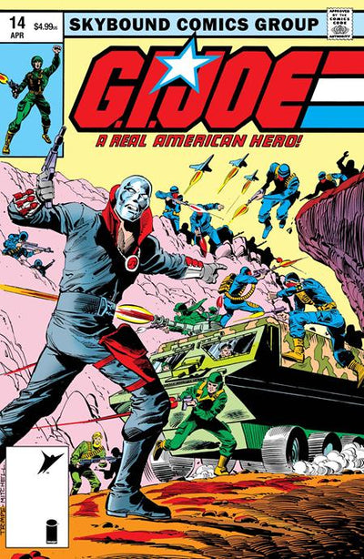 GI JOE A REAL AMERICAN HERO #14 HAMA FILES EDITION CVR C HERB TRIMPE & STEVE MITCHELL FOIL VAR
