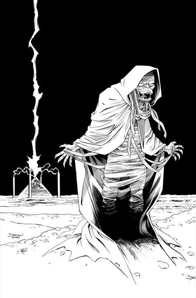 MUMM RA THE EVER LIVING #3 CVR K DECLAN SHALVEY LINE ART VAR