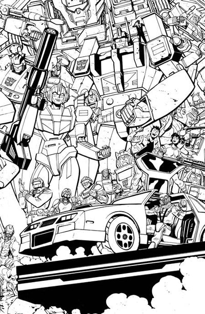 MASK #1 CVR F TOM REILLY ENERGON UNIVERSE THIRD ANNIVERSARY B&W CONNECTING VAR