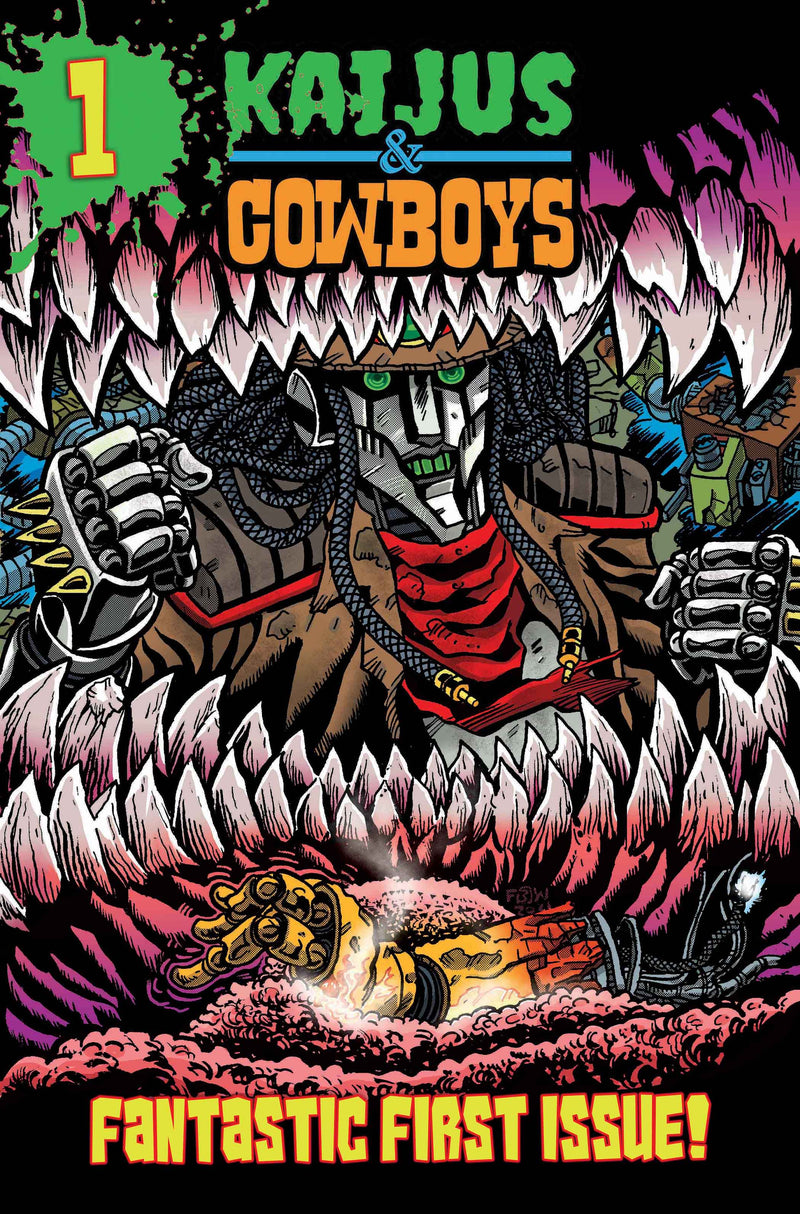 Kaijus & Cowboys #1 (of 12) Cover A Frankie B Washington (Massive Publishing, 2026)