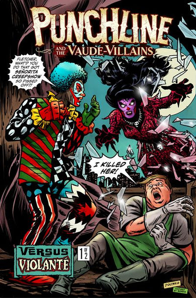 Punchline and the Vaude-villains vs Violante #1 (Of 2) Cover B Nik Poliwko Var (Asylum Press, 2026)