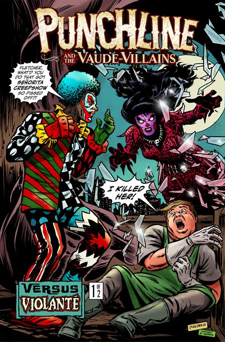 Punchline and the Vaude-villains vs Violante #1 (Of 2) Cover B Nik Poliwko Var (Asylum Press, 2026)