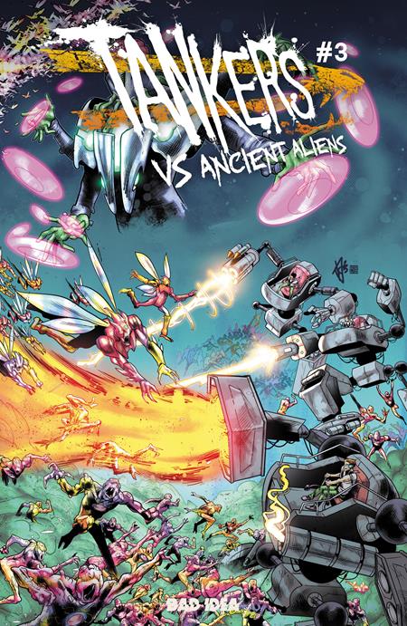 Tankers Vs Ancient Aliens # 3 (of 4) Cover A Federica Mancin (Bad Idea, 2026)