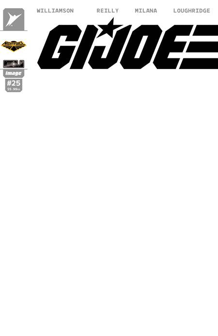 Gi Joe #25 Cover H Blank Sketch Night Force Variant (Image Comics, 2026)