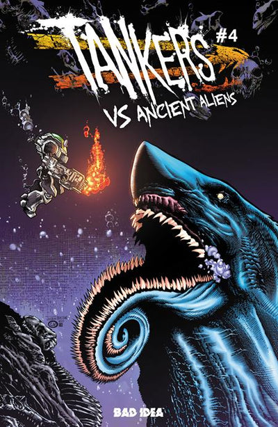 Tankers VS Ancient Aliens #4 (OF 4) Cover B Joshua Derstine & John Livesay Variant (BAD IDEA, 2026)