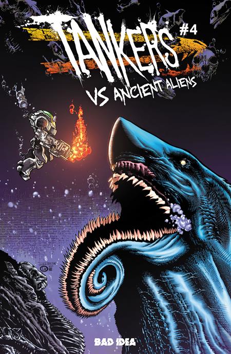 Tankers VS Ancient Aliens #4 (OF 4) Cover B Joshua Derstine & John Livesay Variant (BAD IDEA, 2026)