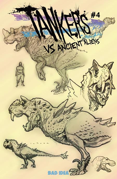 Tankers VS Ancient Aliens #4 (OF 4) Cover D Inc 1:20 Lewis Larosa Design Variant (BAD IDEA, 2026)