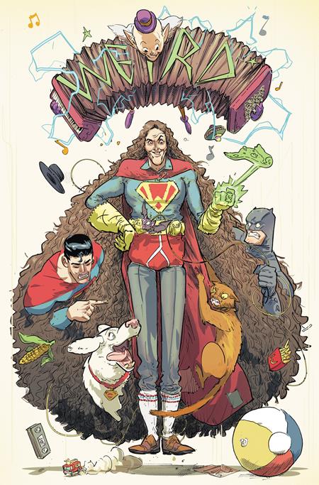 Batman Superman Weird Al Worlds Weirdest #1 (One Shot) Cover C Riley Rossmo Card Stock Variant (DC Comics, 2026)