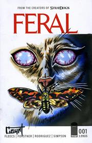 DF Feral #1 Blank Variant Signed And Remarked With A Silence OF The Lambs Homage Sketch BY Jessica Court (Dynamite Entertainment, 2026)