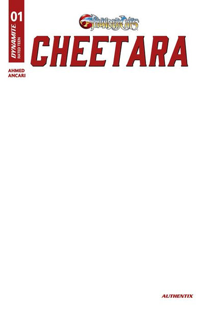 Thundercats Cheetara #1 Cover F Blank Authentix Variant (Dynamite Entertainment, 2026)