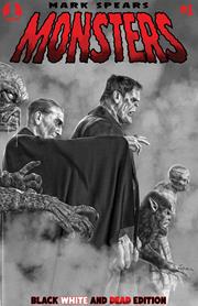 Mark Spears Monsters #1 7TH Ptg Black White & Dead Edition Cover A Mark Spears Blood Seekers (Ex Posse Holdings, 2026)