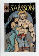 Samson 1/2 Signed William Billy Tucci ~ Peter Caravette Samson Comics 1995 NM-