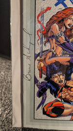 Bad Girls of Blackout #1B 1995 Signed Brock Hor & Bonus Wizard Bad Girl Poster