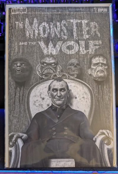 Mark Spears: The Monster and the Wolf - A65 Black & White Dracula 1:700