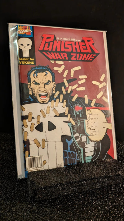 Punisher Warzone #1 Norwegian Edition (1992) John Romita Jr. Beautiful copy!