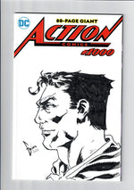 Superman Action Comics #1000 Eskivo Remarque Sketch Cover!!! 1 of a Kind!