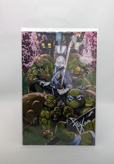 TMNT/Usagi Yojimbo: Saturday Morning Adventures #1M Signed Eskivo Exclusive