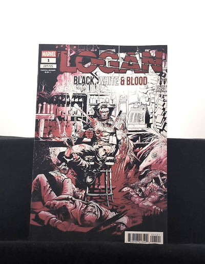 Logan: Black, White & Blood #1B - Adam Kubert Variant