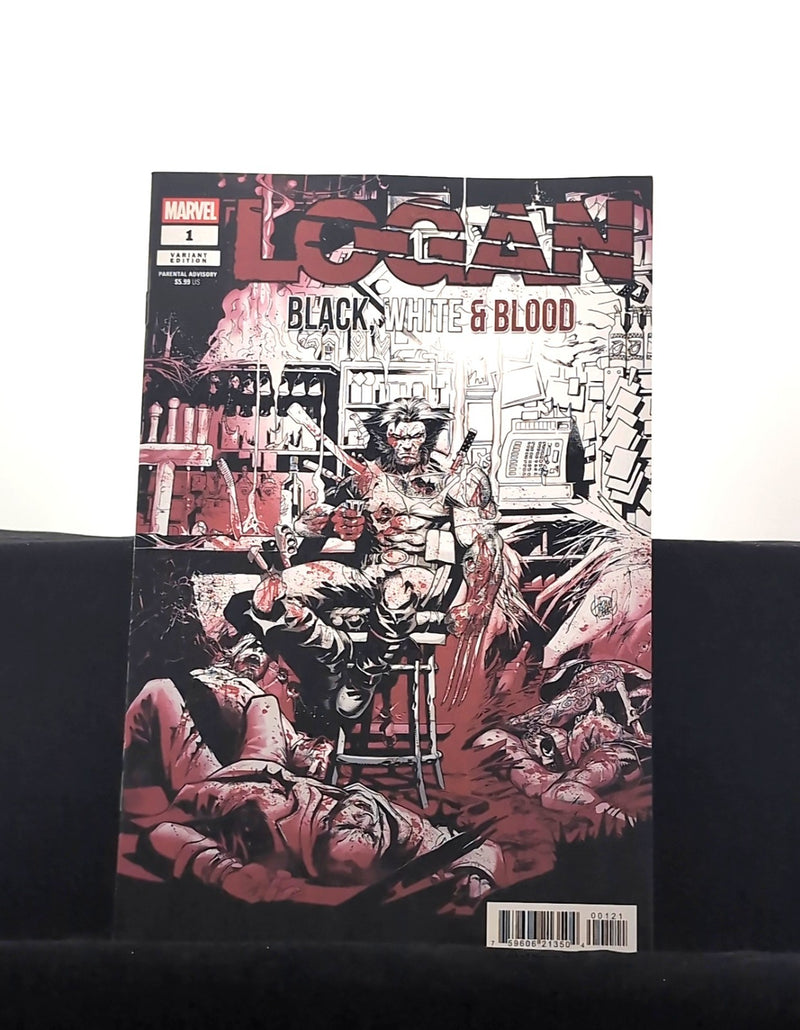 Logan: Black, White & Blood #1B - Adam Kubert Variant