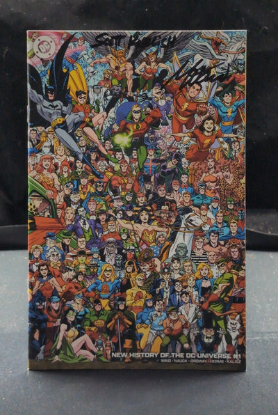 New History of the DC Universe #1-4D Signed by Scott Koblish and Mark Waid! COA!