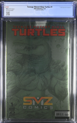 TMNT Tyler Kirkham SDCC Damage Leatherhead Foil Variant CGC 9.8 LTD 500