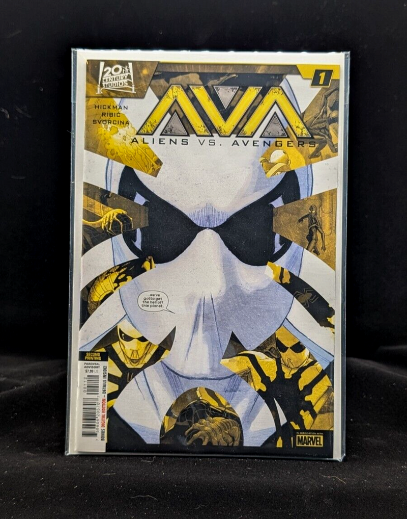 ALIENS VS AVENGERS #1 2ND PRINT VARIANT MARVEL COMICS 2024 IRON MAN XENOMORPH