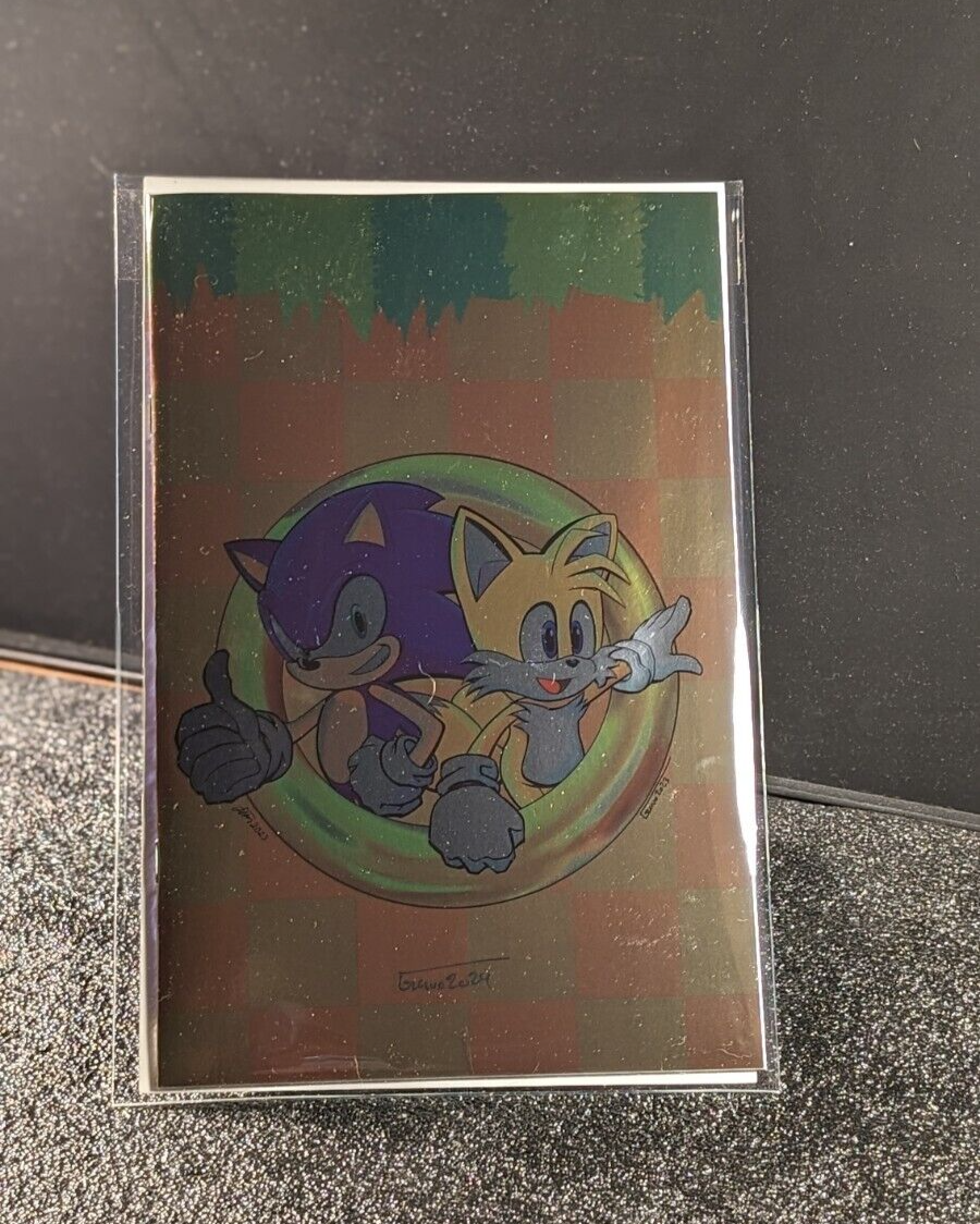 2024 C2E2 Sonic the Hedgehog #1 Signed by ESKIVO Virgin Foil (Limited 500)