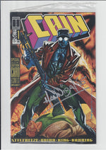 Cain #1-2 Harris Comics both Signed by Hannibal King Polybag w/Card 1993