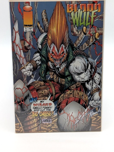 Bloodwulf #1E Wizard Smells Funny Cover 1995!