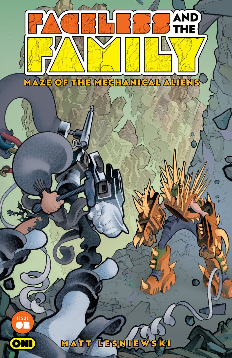 Faceless And The Family Maze Of The Mechanical Aliens #2 Cover A Matt Lesniewski (Oni Press, 2026)