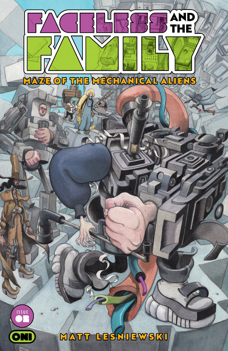 Faceless And The Family Maze Of The Mechanical Aliens #2 Cover B Farel Dalrymple Var (Oni Press, 2026)
