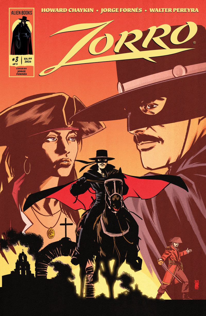 Zorro #3 Cover A (Fornés) (IDW Publishing, 2026)