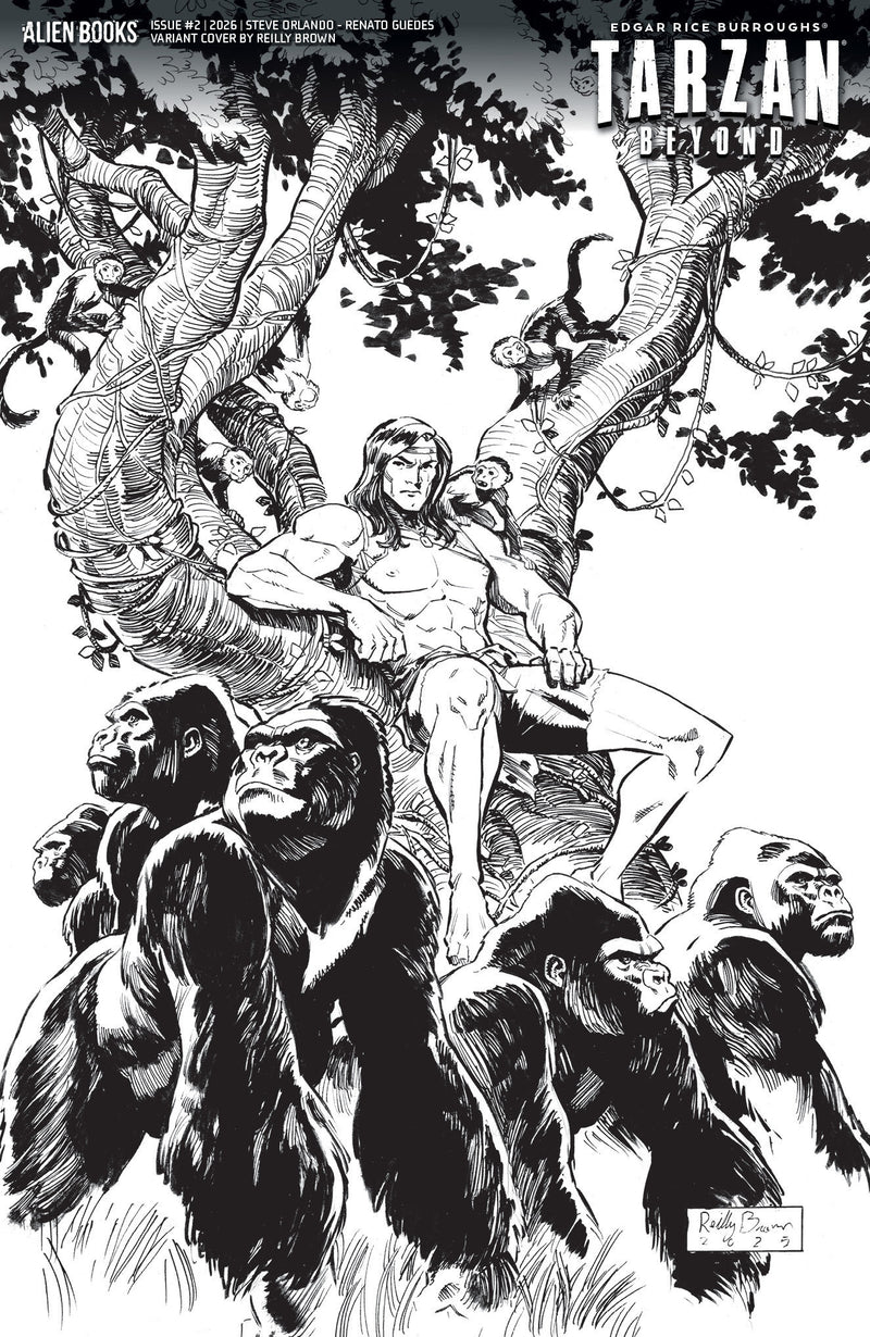 Tarzan Beyond #2 Variant D (Brown B&W)