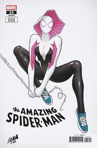 AMAZING SPIDER-MAN #26 DAVID NAKAYAMA COLOR BLOCK WHITE VARIANT [DS]