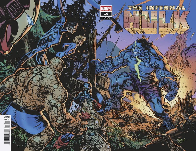 Infernal Hulk #10 Jonas Scharf Wraparound Battle Variant (Marvel, 2026)