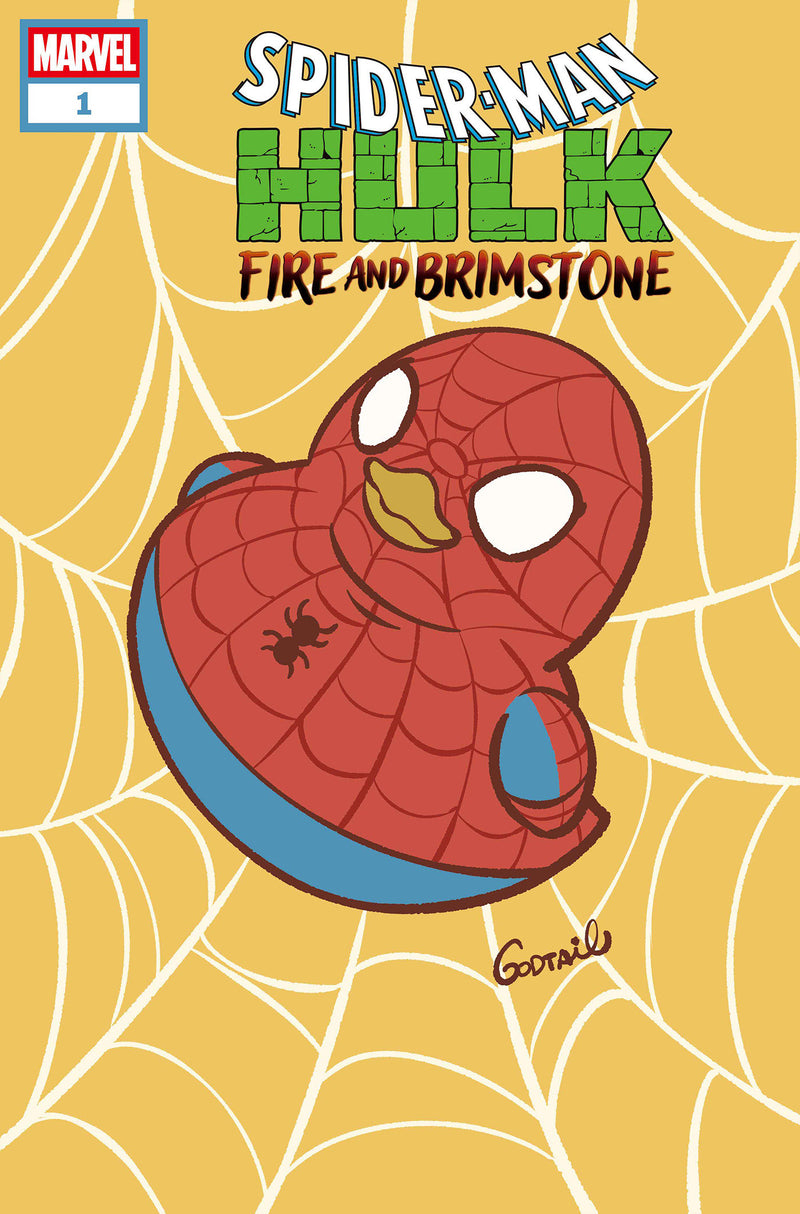 Spider-man/hulk: Fire And Brimstone #1 Godtail Marvel Duck Variant (Marvel, 2026)