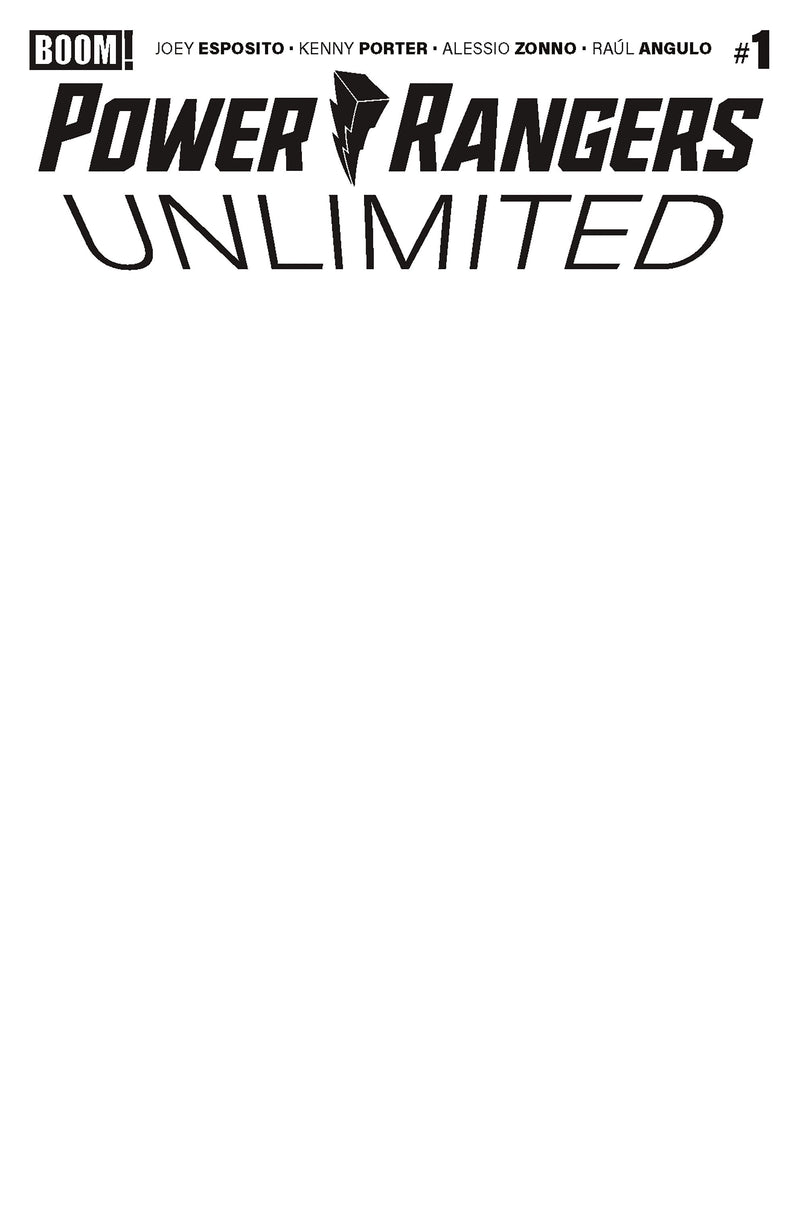 Power Rangers Unlimited #1 D Blank Sketch Variant