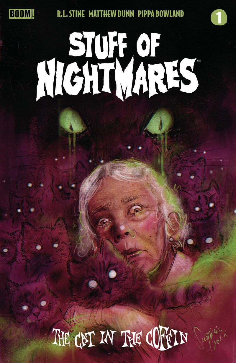 Stuff of Nightmares: The Cat in the Coffin #1 H FOC Reveal Variant (Dressed, Vilchez) (Boom! Studios, 2026)