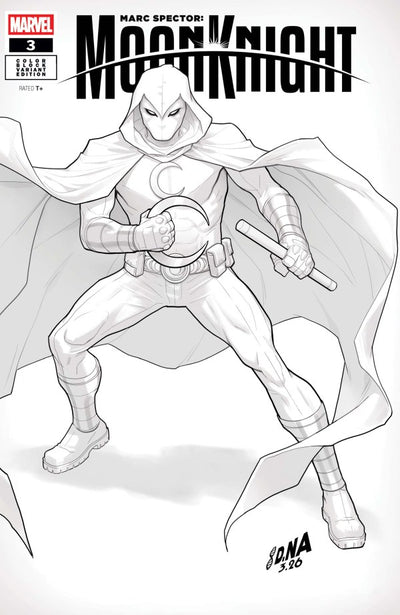 MARC SPECTOR: MOON KNIGHT #3 DAVID NAKAYAMA COLOR BLOCK WHITE VARIANT